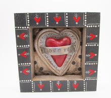 Valentines day LOVE shadow box with heart theme
