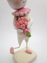 Valentine Snowman snow girl pretty in pink!