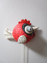 Spring folk art WALL bird ready to hang