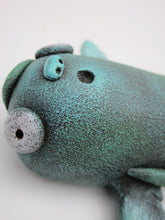 Patina Blue-Green Flying Wall Spirit – Winged Folk Art Wall Decor