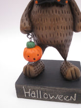 Halloween folk art Werewolf trick or treater