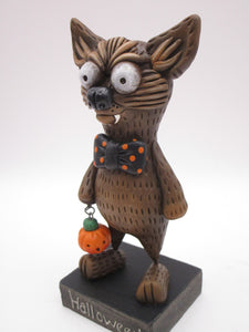 Halloween folk art Werewolf trick or treater