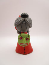 Halloween folk art Dog wearing a witch costume