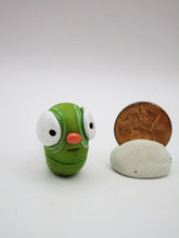 Summer folk art LITTLE GREEN WORM character