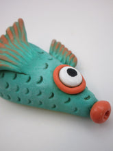 Wall Spirit Fish character, one of a kind, signed