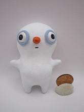 Wall spirit snowman character - one of a kind, signed