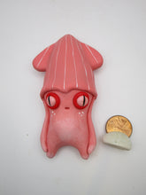 Wall spirit SQUID character - one of a kind, signed original art