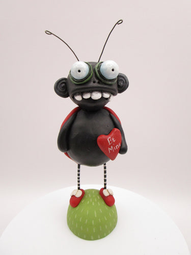 Valentines day zombie lady bug