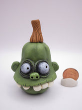Halloween folk art zombie pumpkin