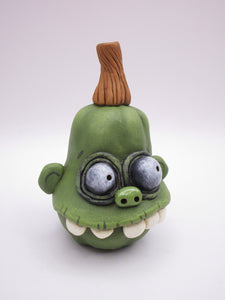 Halloween folk art zombie pumpkin