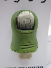 Halloween ZOMBIE parts TOE magnet  one of a kind signed