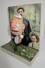 Boy with ice cream riding alligator Diorama #6