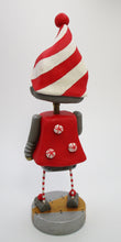 Christmas Robot with candy buttons and striped heart