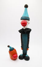 Halloween folk art clown and pumpkin two piece set!