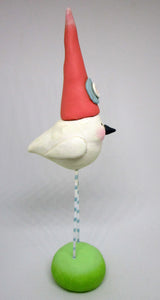 Spring bird with extra tall hat Valentines, spring and Easter misc