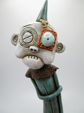 Art character with primitive crackle finish CREEPY yet kinda lovable man