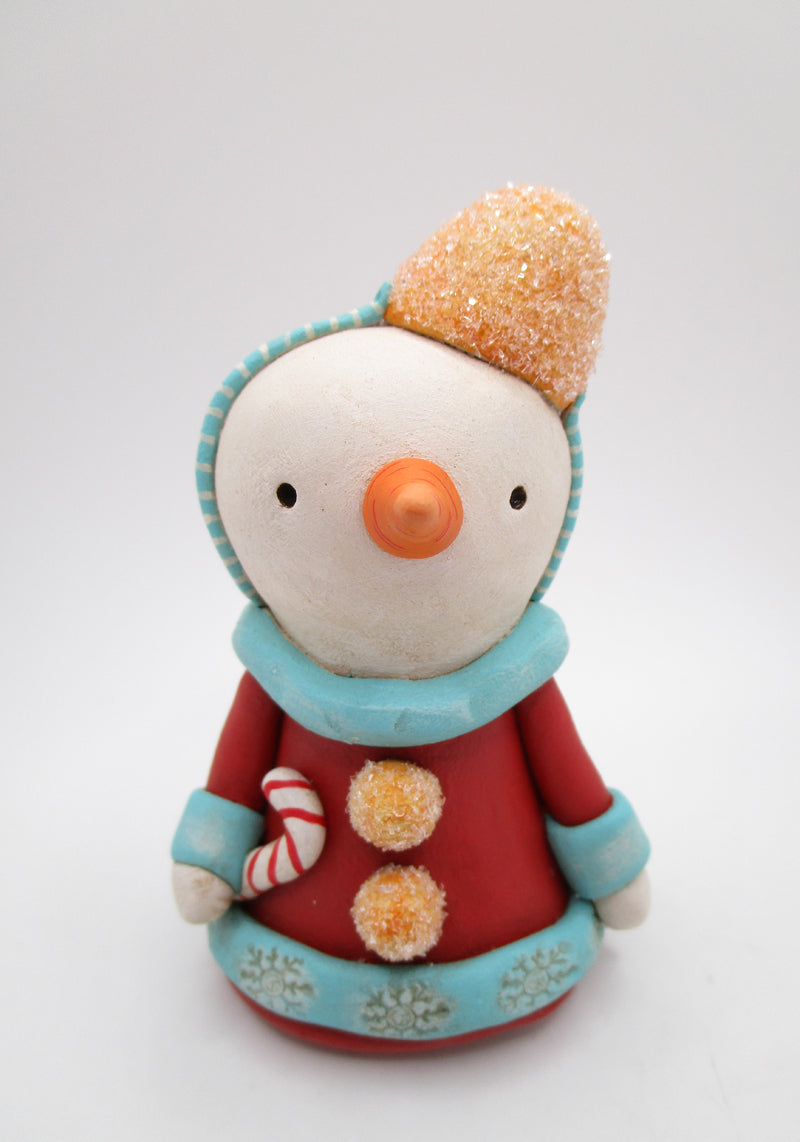 Christmas retro color gumdrop snowman