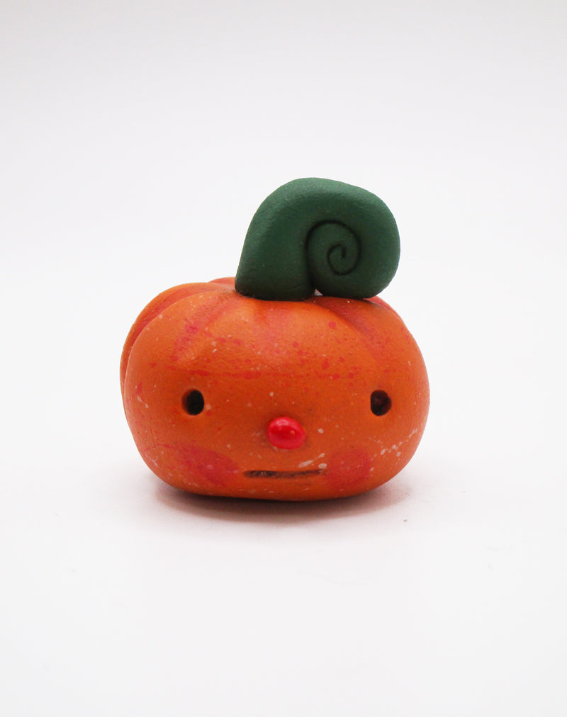 Little Halloween folk art pumpkin orange