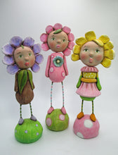 NEW paper clay PURPLE flower girl spring time Easter fun!