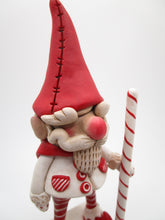 Christmas ELF gnome like with peppermint walking stick