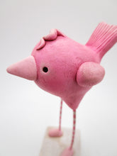 Valentine folk art pink bird cutie!!!