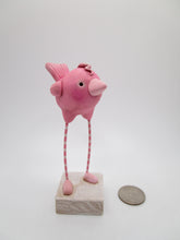 Valentine folk art pink bird cutie!!!