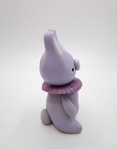 Little lavender Easter bunny with collar