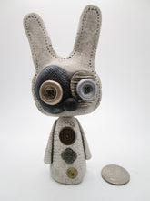 Rustic primitive "stitch" rabbit - bunny wacky character