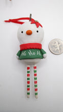 Christmas snowman ornament HO HO HO ready for your tree