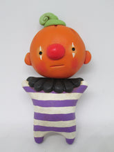 Halloween folk art style Pumpkin man with striped body WALL DECOR