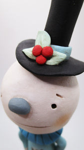 Tall Christmas folk art snowman snowflake theme super cute!!!