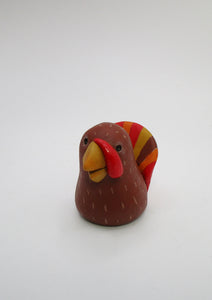 Thanksgiving folk art small TURKEY cute!