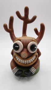 Wacky creepy cute tree stump - art character
