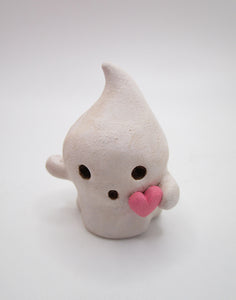 Valentine MINI ghost with pink heart