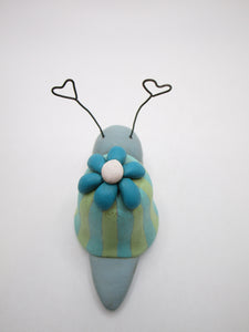 Valentine little snail with love antenna!