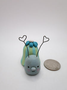 Valentine little snail with love antenna!