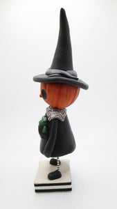 Halloween folk art Pumpkin Witch